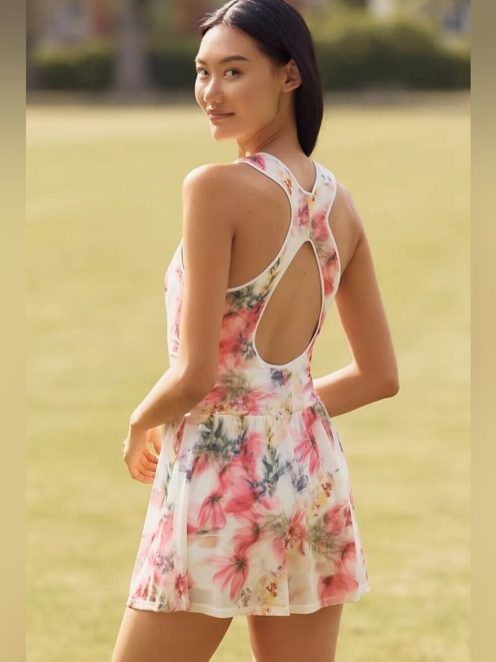 Daily Practice by Anthropologie Floral Scoop Neck Dress Romper Size Small‎ - Picture 7 of 11